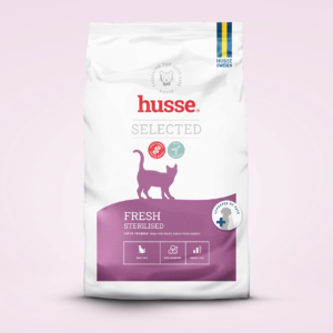 croquettes au poulet sans céréale pour chat stérélisé en bonne santé avec husse