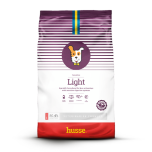 croquettes light pour chien en bonne santé avec husse