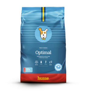 croquettes pour chien adulte en forme avec husse