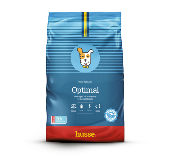 croquettes pour chien adulte en forme avec husse