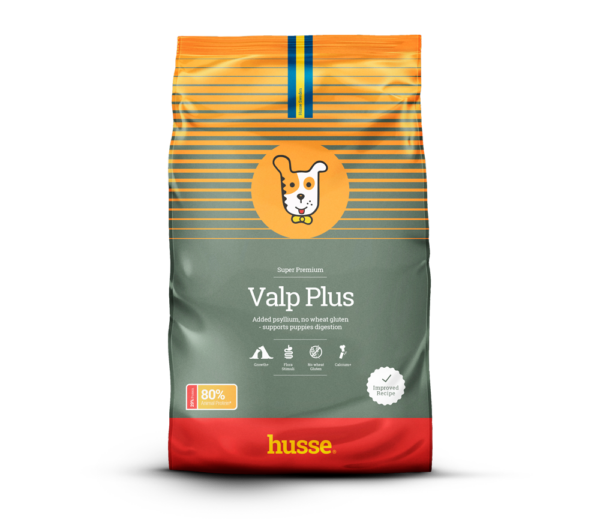 croquette sans gluten pour chiot en bonne santé avec husse