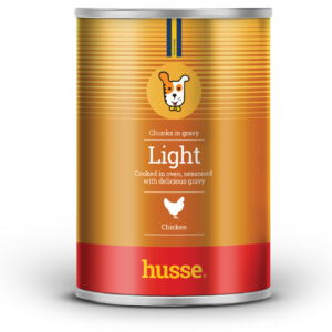 Morceaux de poulet en sauce Light pour chien adulte en surpoids