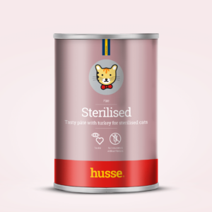 pâtée à la dinde pour chat stérilisé en bonne santé avec husse