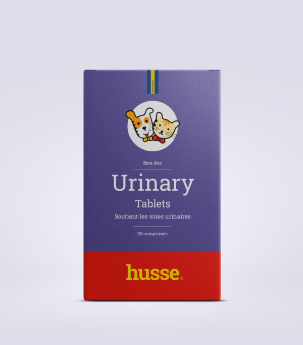 Complément alimentaire pour l'hygiène rénale du chien et de chat en bonne santé avec husse