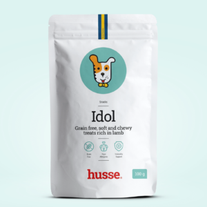 Friandises hypoallergéniques pour chien en bonne santé avec husse
