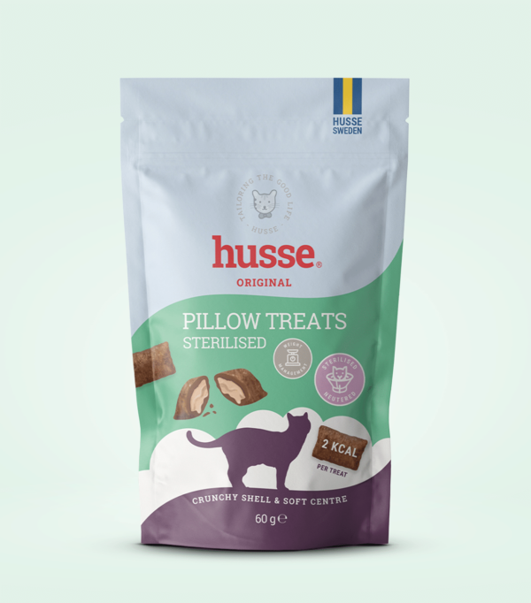 Friandises pour chat stérilisé en bonne santé avec husse