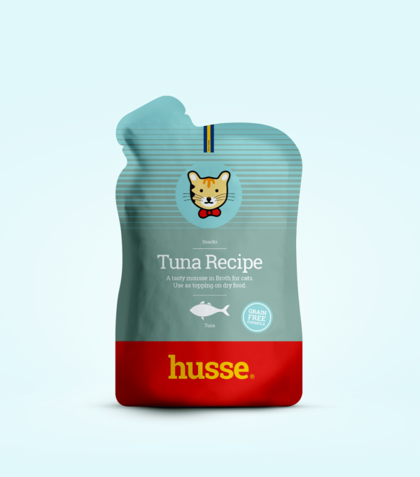 friandise mousse de thon pour chat en bonne santé avec les produits husse