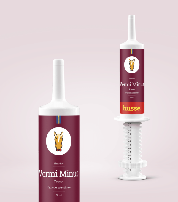 hygiène intestinal du cheval en bonne santé avec vermi minus paste de husse