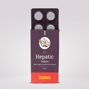 Hygiène hépatique du chien et du chat en bonne santé avec husse
