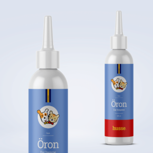Soin nettoyant oculaire pour chien et chat en bonne santé avec husse