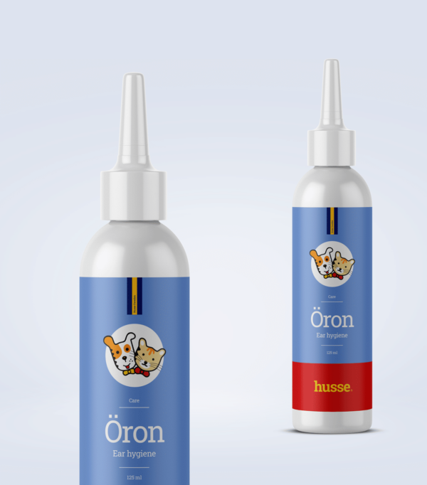 Soin nettoyant oculaire pour chien et chat en bonne santé avec husse