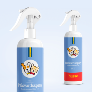 Spray de toilettage démêlant pour chien et chat en bonne santé avec husse