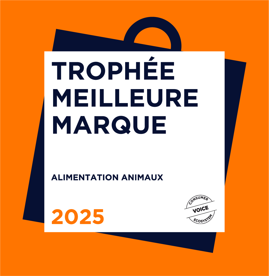 LOGO TMM 2025 Alimentation animaux- LOGO husse meilleure marque de l'année