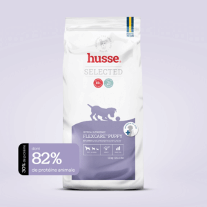 Croquettes hypoallergéniques et soutien articulaire pour chiot en bonne santé avec husse
