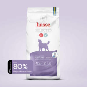 croquettes hypoallergenique et soutien des articulations pour chien adult en bonne santé avec husse