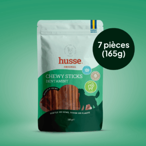 Friandises anti-tartre pour chien en bonne santé avec Husse
