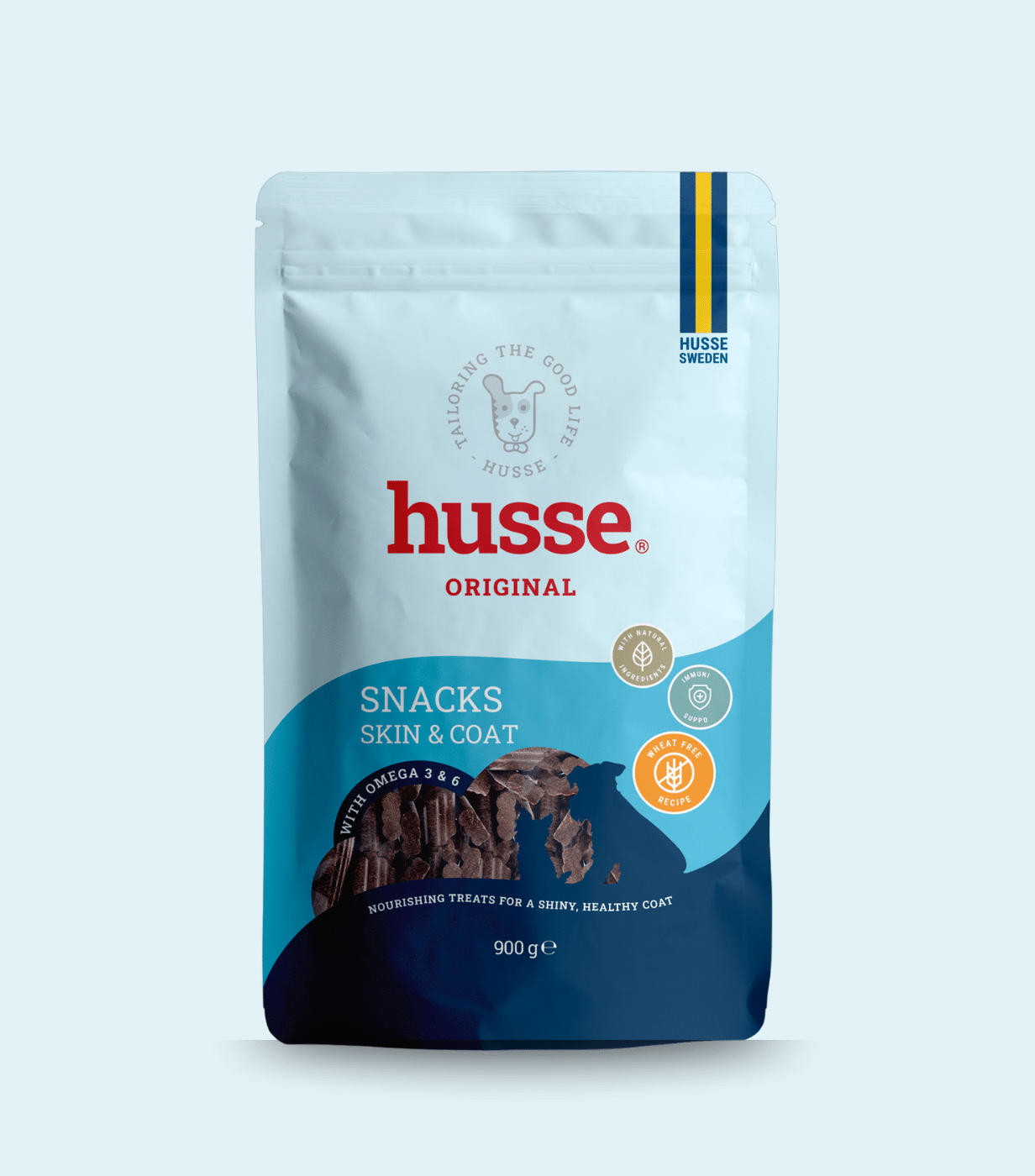 Friandises sans gluten pour chien à digestion sensible |Snacks Skin & Coat de husse